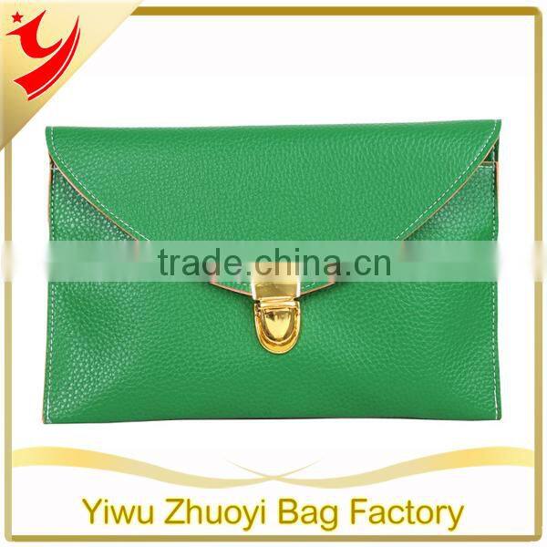 PU and Polyester Material Women Hand Bag/ Clutch Bags/Envelope Fashion with Train