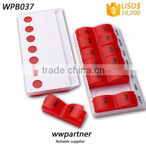 Custom Weekly Pill Case for sale detachable design