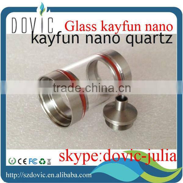 ss&pyrex short/long clear kayfun nano quartz glass tank kayfun nano with factory price