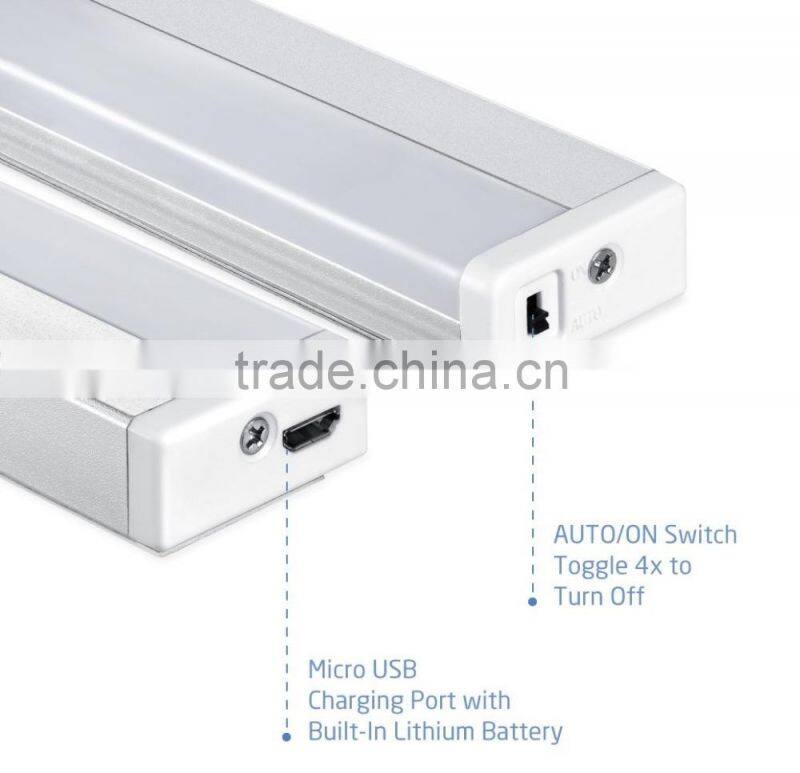 Portable wireless motion sensing LED closet night light stick-on anywhere(Rechargeble)