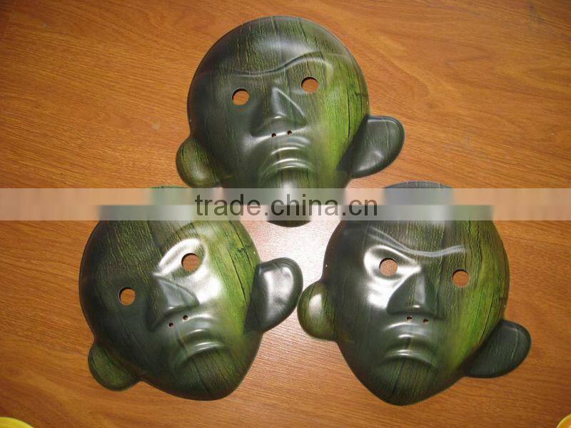 Red and Black Custom Made Plastic Halloween Mask for Sale