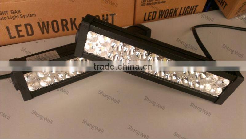 13 inch 9-32v DC IP67 Flood/Spot/Combo led bar light 72w