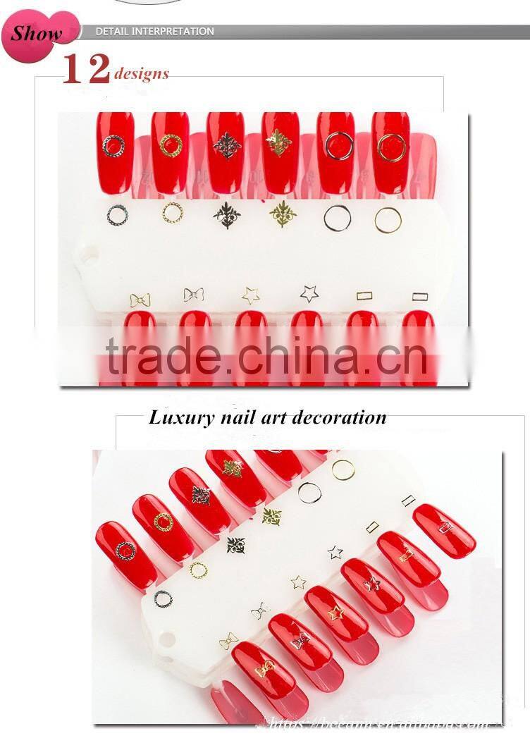 2016 fashion 3d copper nail decoration fancy fashion japanese nail art for teens nail art metal stud