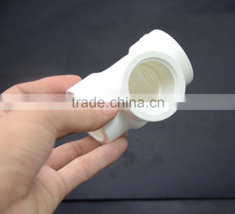 Plastic PVC Cross Tee Plastic Tee for water pipe system