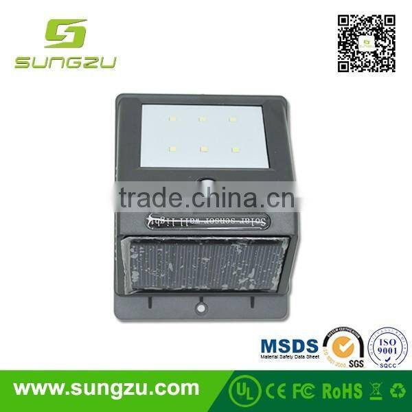 Vintage waterproof IP 66 low price 18LM 2V 120MA solar wall lamp light for hotel garden