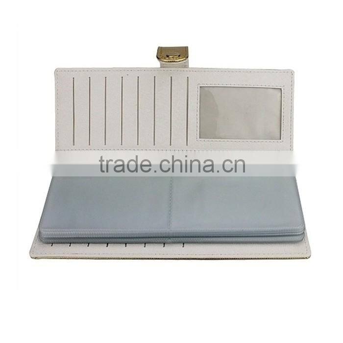 Long Pattern Glitter Leather Large Capacity Card Hold