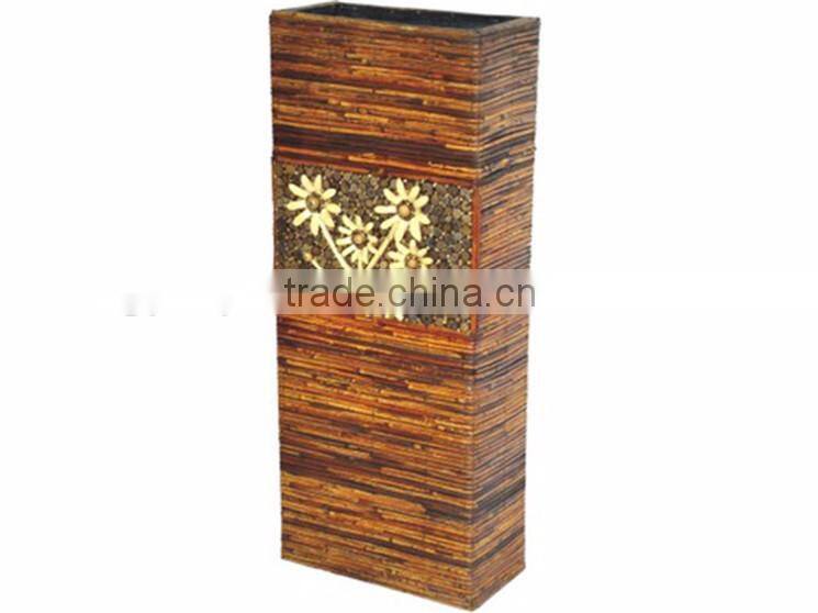 Latest cheap nature vase rattan home decoration artificial flowers vase
