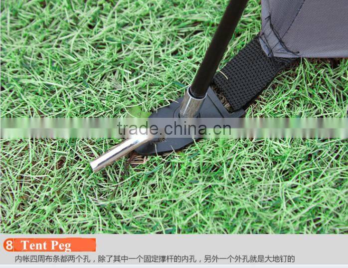 180T Silver Plaster Waterproof Flame Retardant Camping Tent