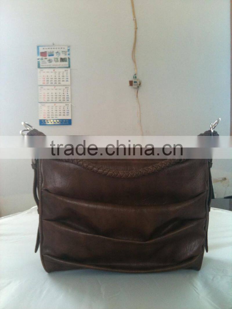 Wax fabric new style cheap shoulder and tote handbag from China manufacturer for African wax fabric handbag