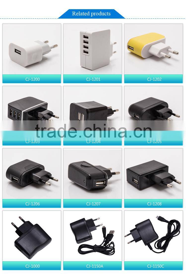 5V 2.1A 1USB portable mobile charger | usb travel charger