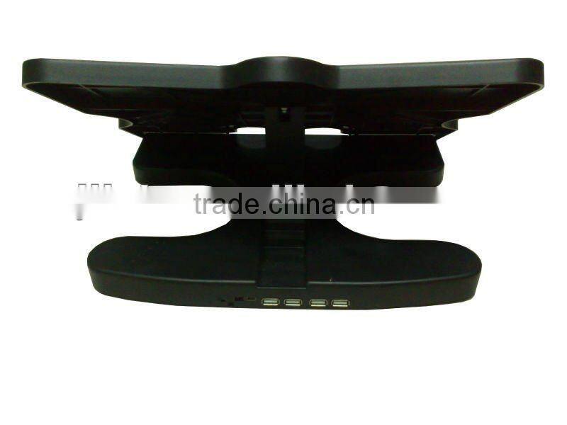 6-Level Adjustable Notebook Laptop Stand Cooling Pad Cooler-3 FANS