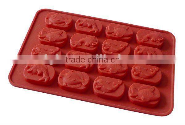 Different shape 12-cups Silicone Chocolate Moulds
