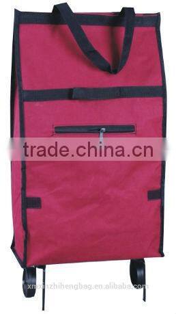 Portable Folding Shopping Bag With Wheels
