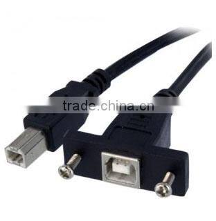 2.0 Printer USB Panel Mount Type B Cable
