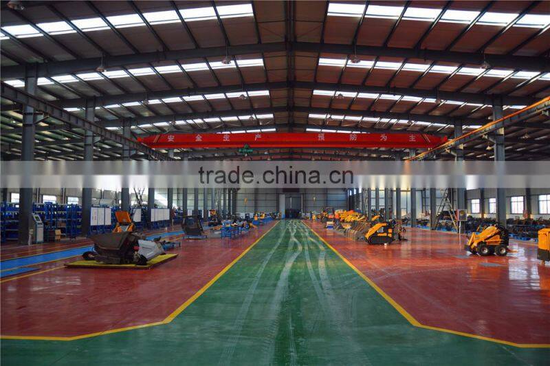 low price Hysoon mini skid steer loader with grapple