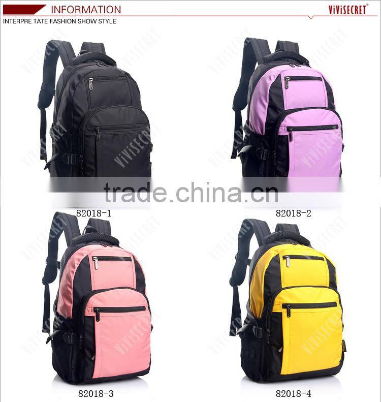 2016 new arrival product waterproof teenager nylon school sport bagpack