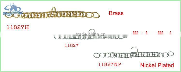 Solid Brass Double Horse Bit Chain