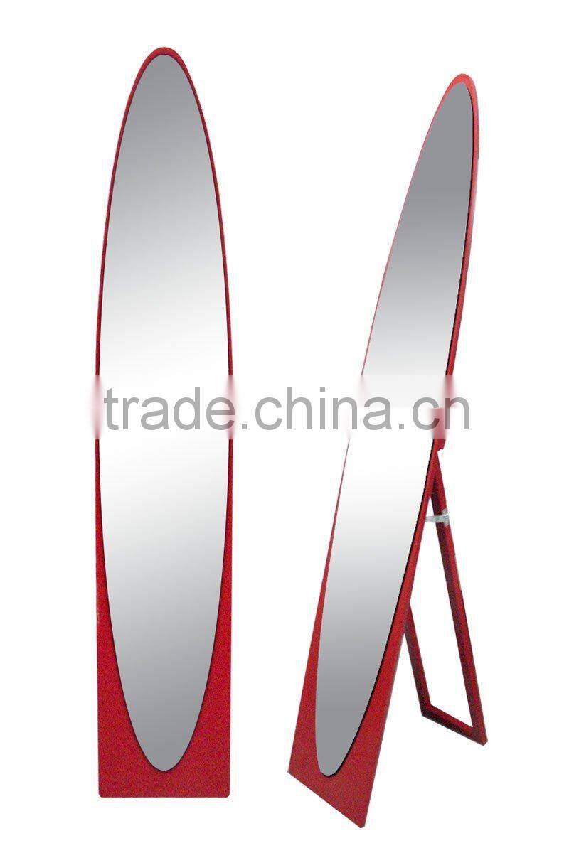 3mm oval type wood decorative mirror