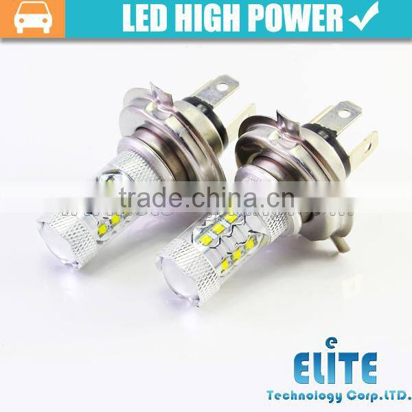 Super Brightest 80w 12V H4 car LED indicator bulbs led sidelight bulbs
