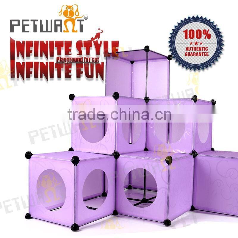 AAA Quality Multifunctional Cat House Condos Kitty Cube Hideout With Scracher and Hammock Factory