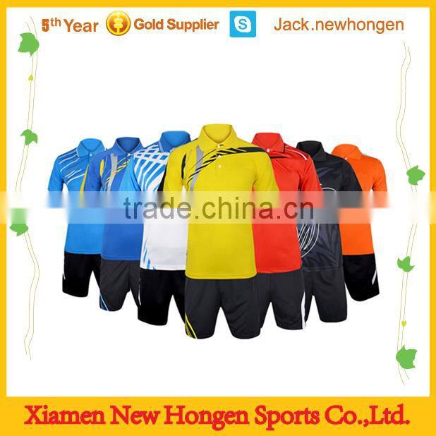 Print any logo badminton uniforms/badminton jerseys/badminton wears