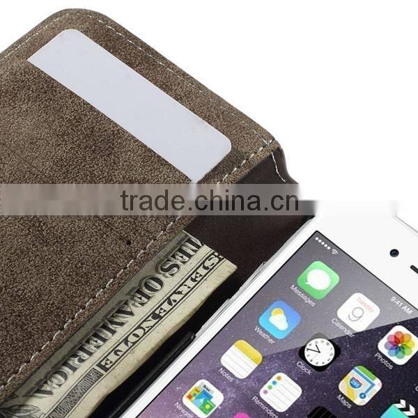 New product leather flip case for apple iphone 6 From alibaba china