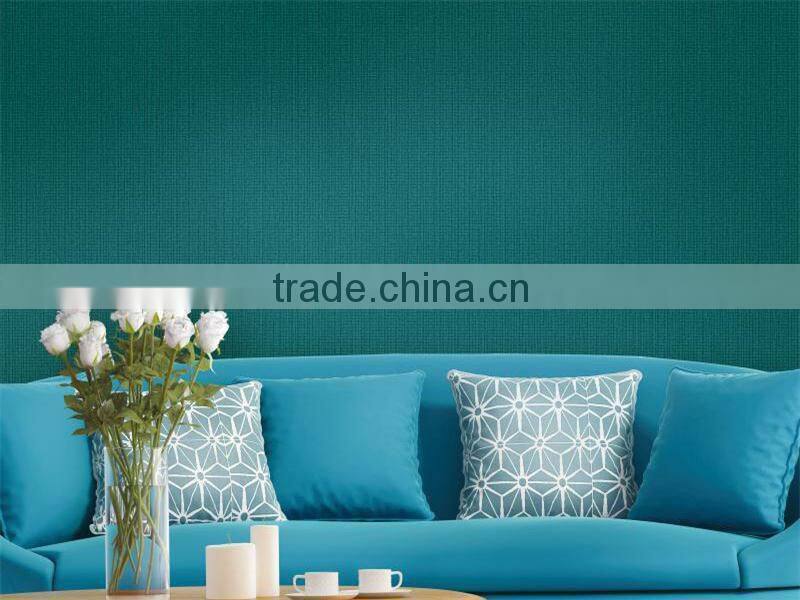 solid color waterproof nonwoven hotel wallpaper
