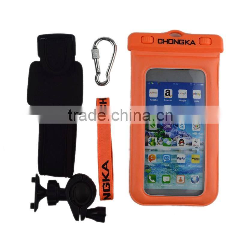High Quality china wholesale mobile phone colorful pvc certified waterproof bag