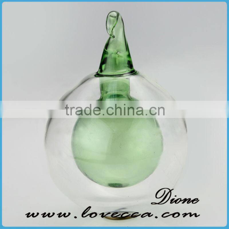 Glass Christmas decor, xmas Glass Ball With Aluminum Cap