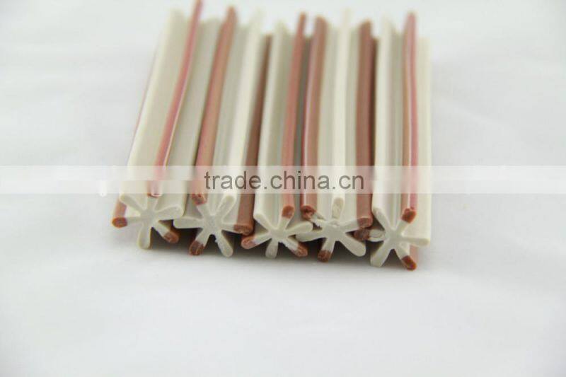 senior (two-tone straight hexagonal natural dog chews)