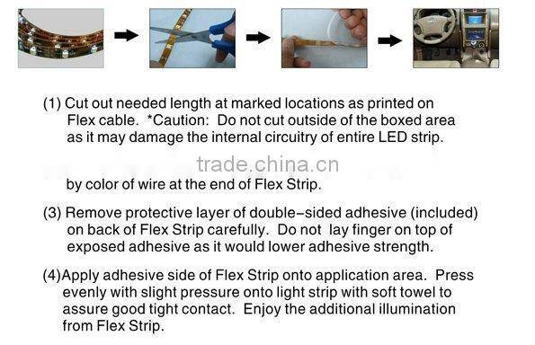 DC12V 600 LEDS 30cm Warm White 335 SMD LED Side-emitting Light Strip