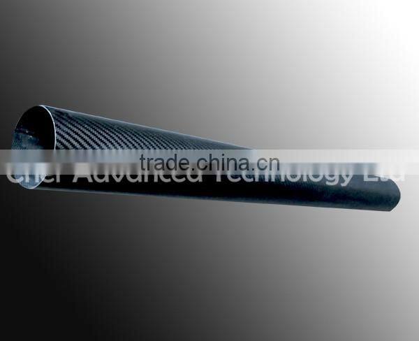 Carbon fiber & fiberglass hybrid telescopic tube