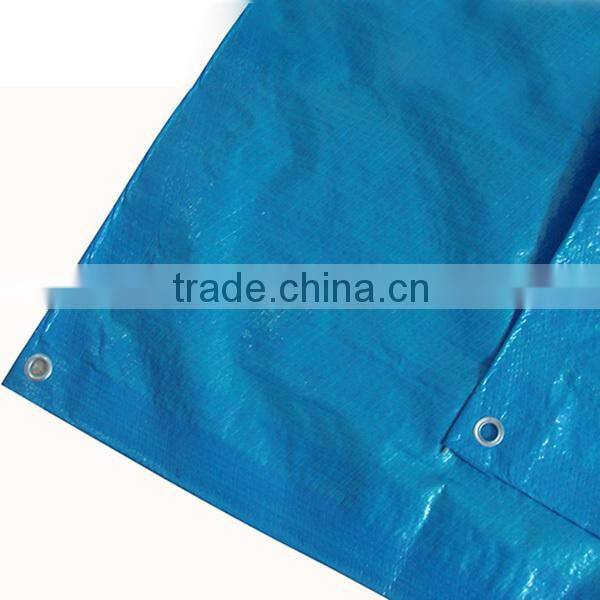 Blue color HDPE material tarpaulin in pieces