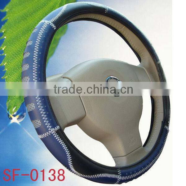 New design fashion dark color for girl steeering wheel cover in winter