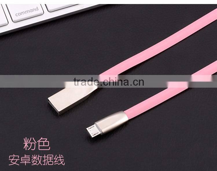Rhombus Zinc Alloy USB for V8 micro usb data cable pure copper wire