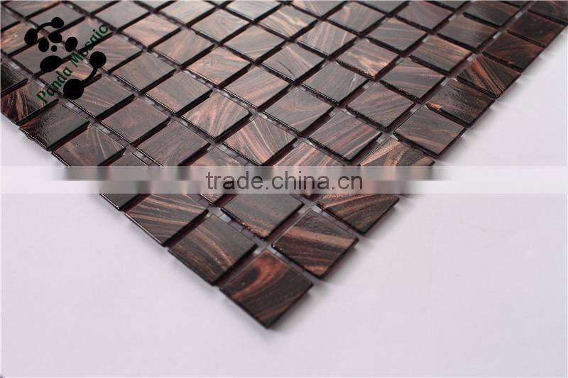 SMH06 Kitchen wall tiling Beautiful mosaic patterns Gold line wall mosaic