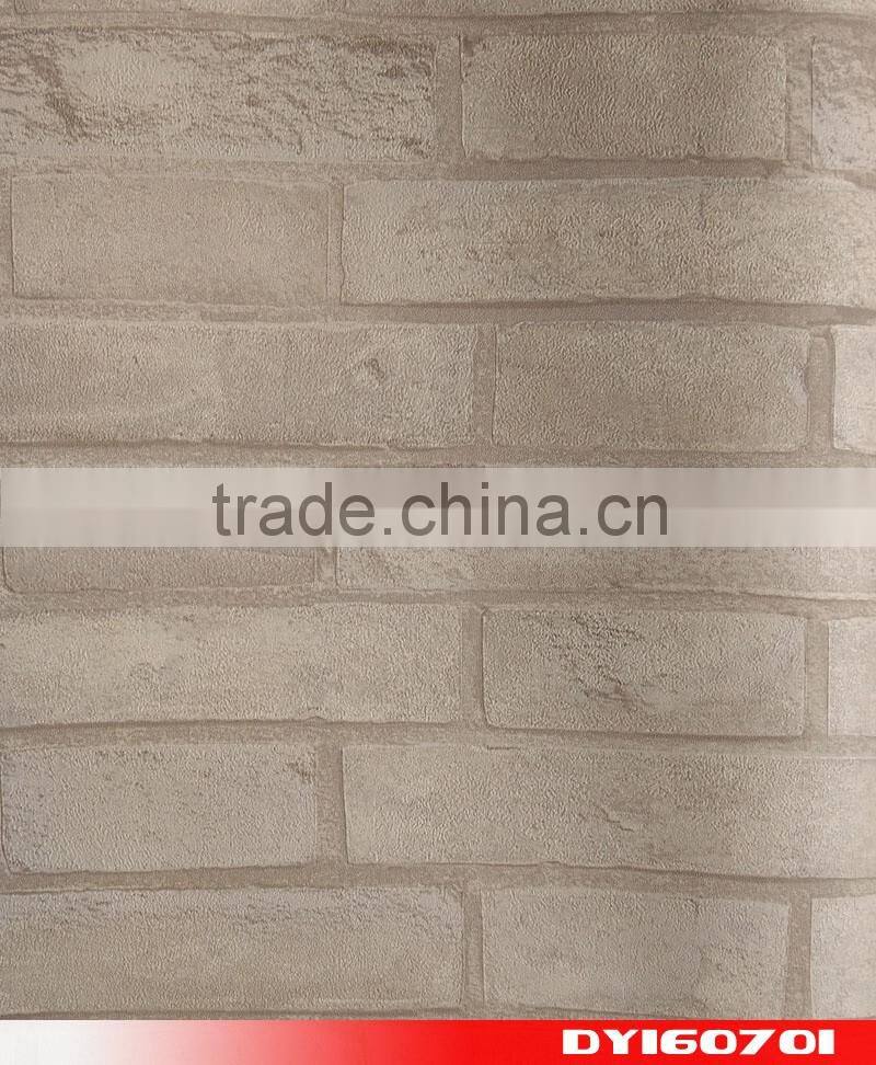 bricks fragment red brown yellow blue green pvc wallpaper good price commercial