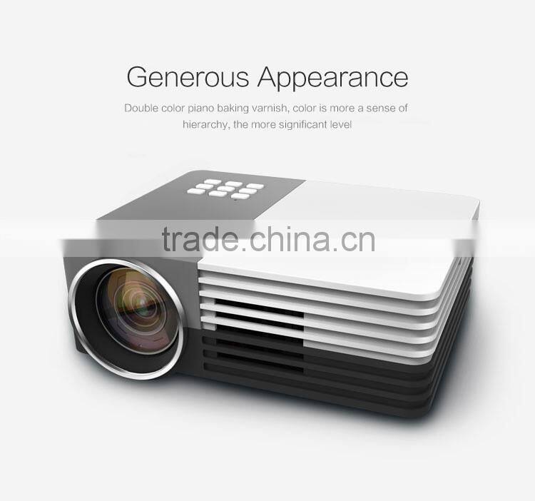 Portable power bank support 1080p led projector moble phone hdmi usb vga sd slot hd cinema mini projector