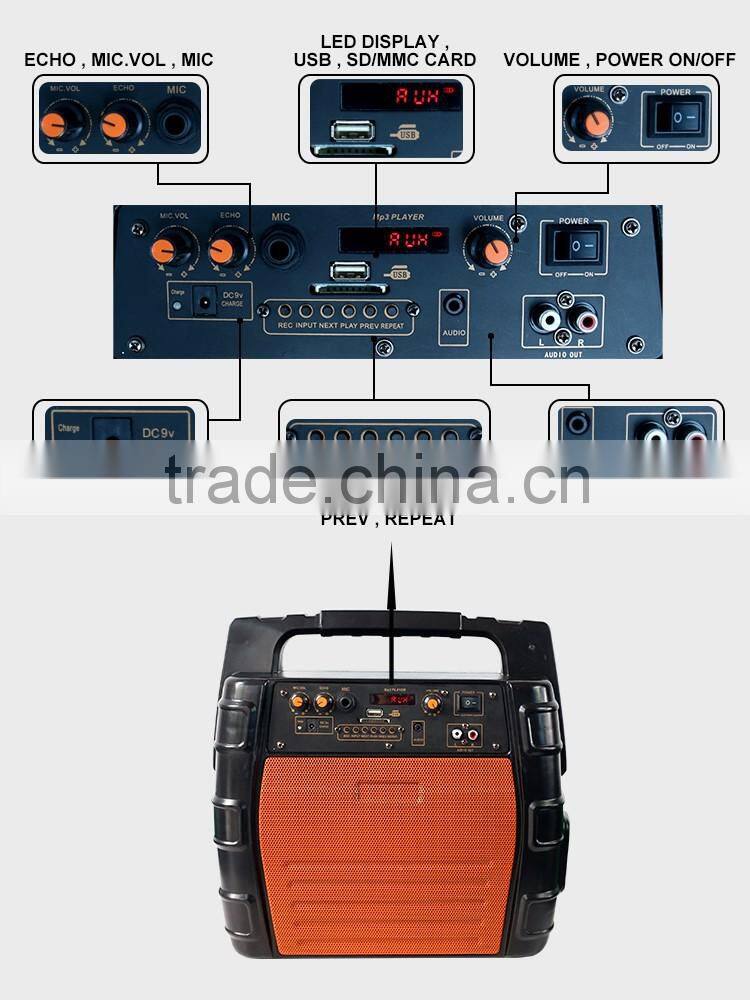 6.5 Inch Super Bass Speaker Sound Box Bluetooth Portable Handle Speaker