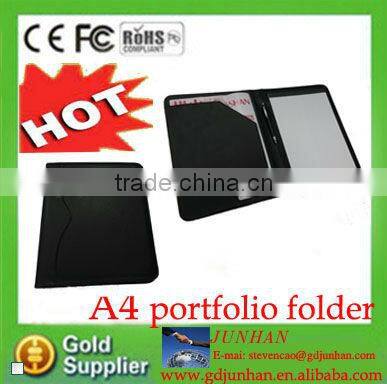 soft leather personnel file folders / a5 size leather conference folder / customized conference folders