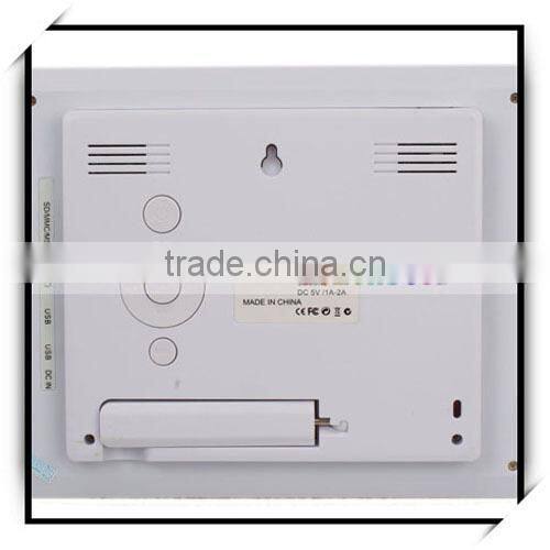 Hotsale 8 Inch Wide Screen Imitate For GADMEI LCD Digital Photo Frame White