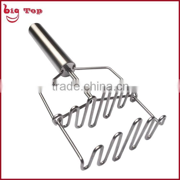 BT0208 Double Layer Stainless Steel Potato Press With Wire Head Potato Ricer Fruit Press