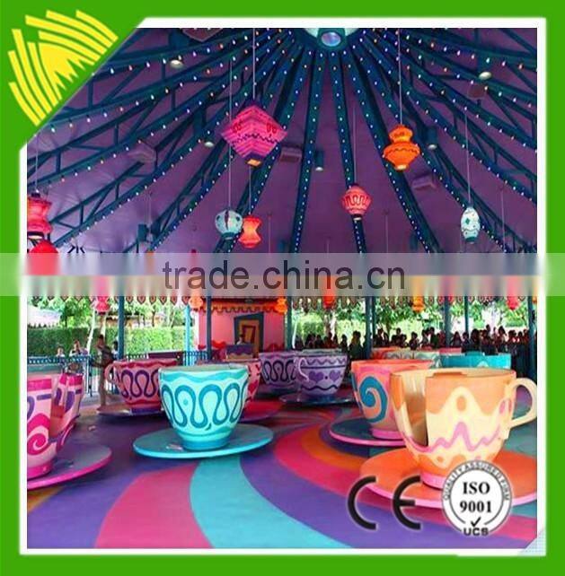 Attractive amusement coffee cup family rides for theme park