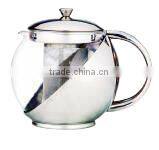 With filter stainless steel tea pot
