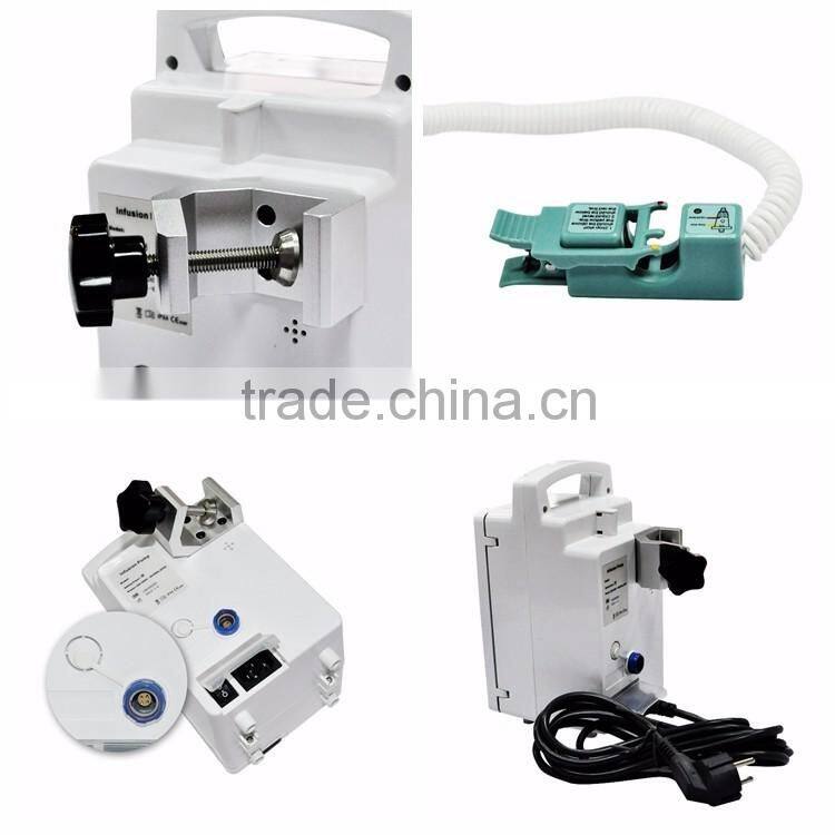 CE &ISO13485 18 month warranty factory price 0~9999ml Volume Limit portable infusion pump medical