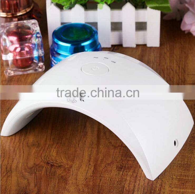 2016 newest best selling double light source 365+405nm hand sensor 24W sunuv led nail lamp