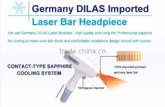 fast hair removal new non channel diode laser