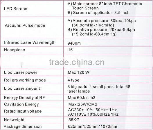 Vacuum Rf Slimming Machine