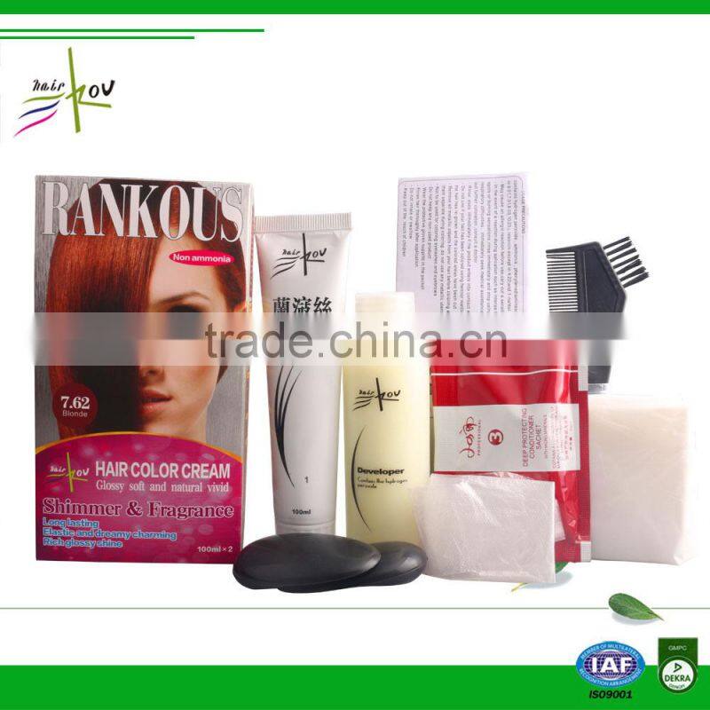 Chinese double hair dye ammonia hair dye high quality