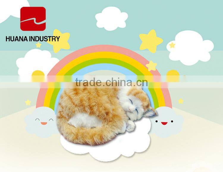 simulation cats kitten soft breathing cuddly toys